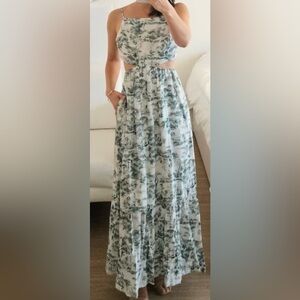 Abercrombie Cut-out Tropical Print Sundress